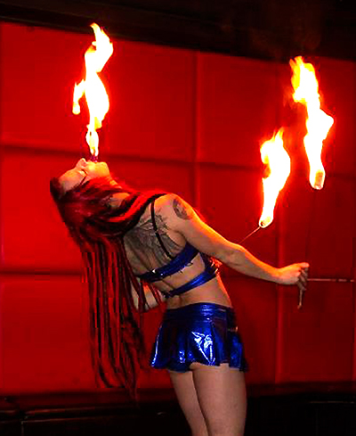 Fire eating
